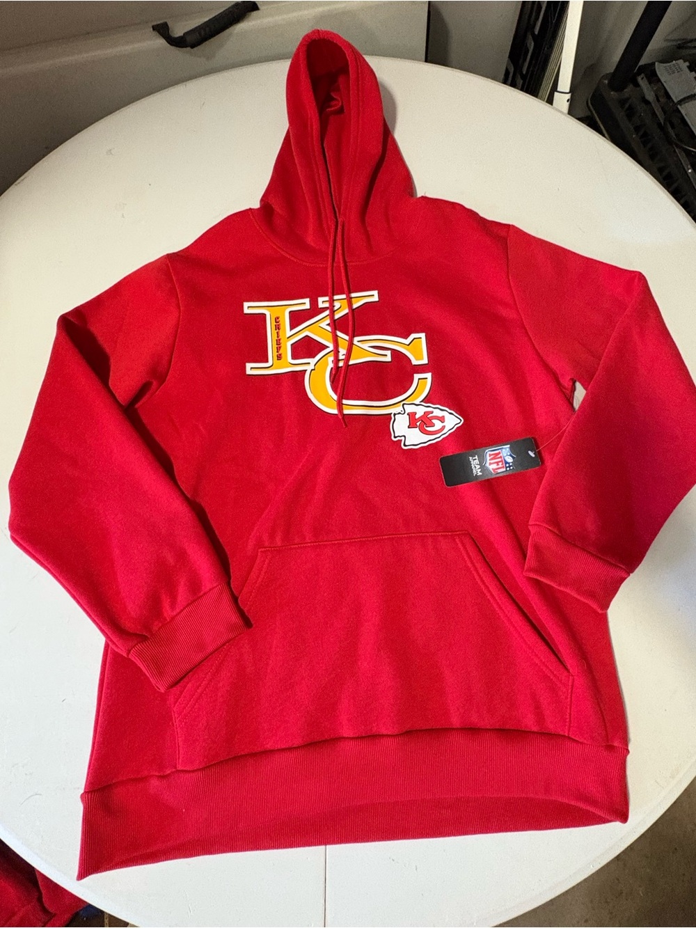 Kansas City Chiefs Hoodie Sweatshirt - NFL Licensed Apparel - New with Tags